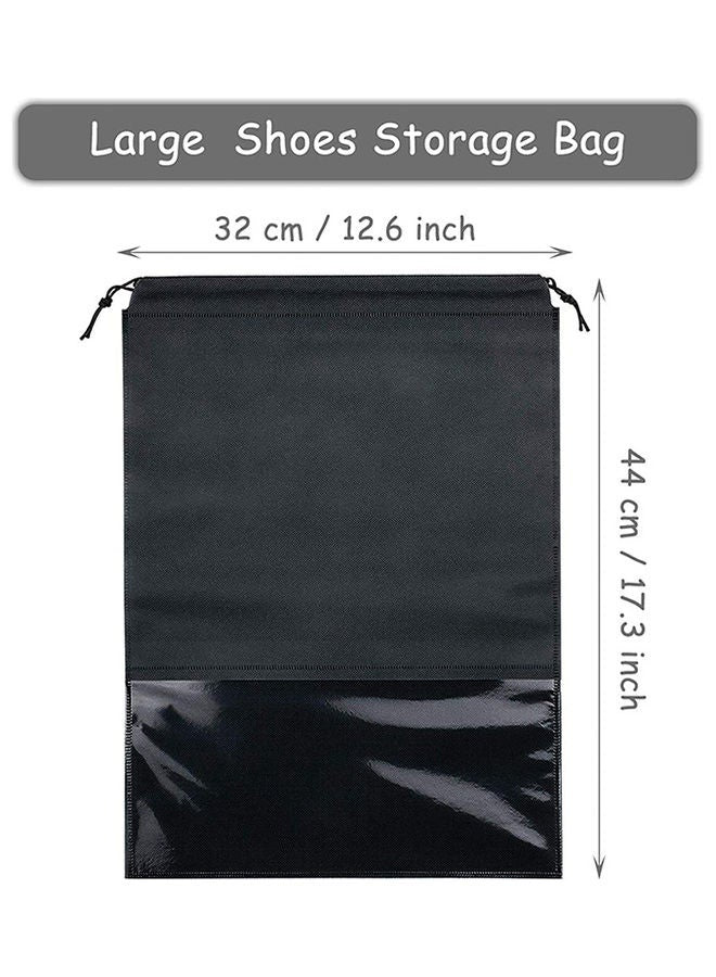 Shoe Storage Bag size diagram with transparent window