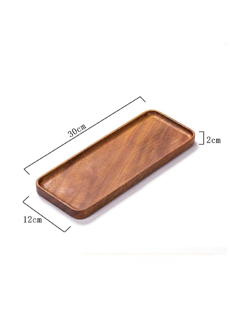 Acacia wood tray dimensions 30x12x2cm